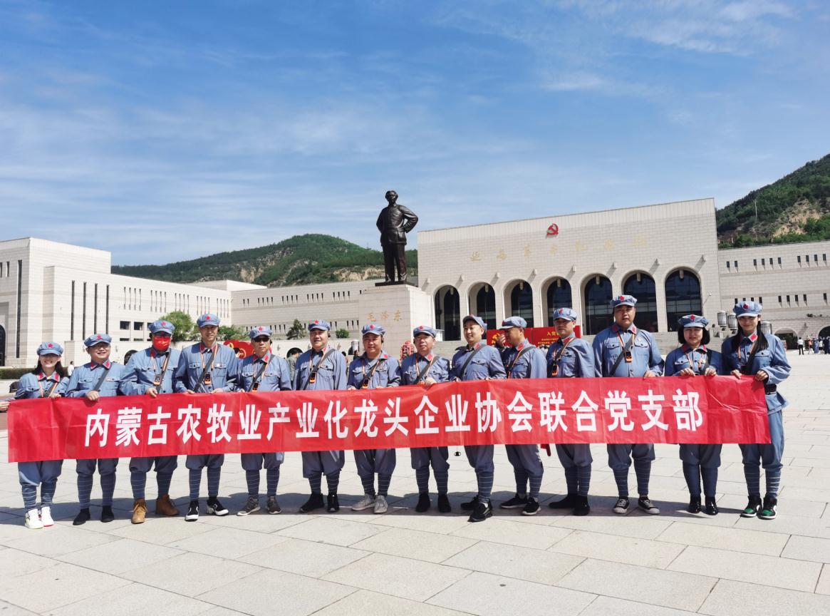 內(nèi)蒙古農(nóng)牧業(yè)產(chǎn)業(yè)化龍頭企業(yè)協(xié)會(huì)聯(lián)合黨支部赴延安革命圣地開展“學(xué)黨史、感黨恩、跟黨走”主題黨日活動(dòng)